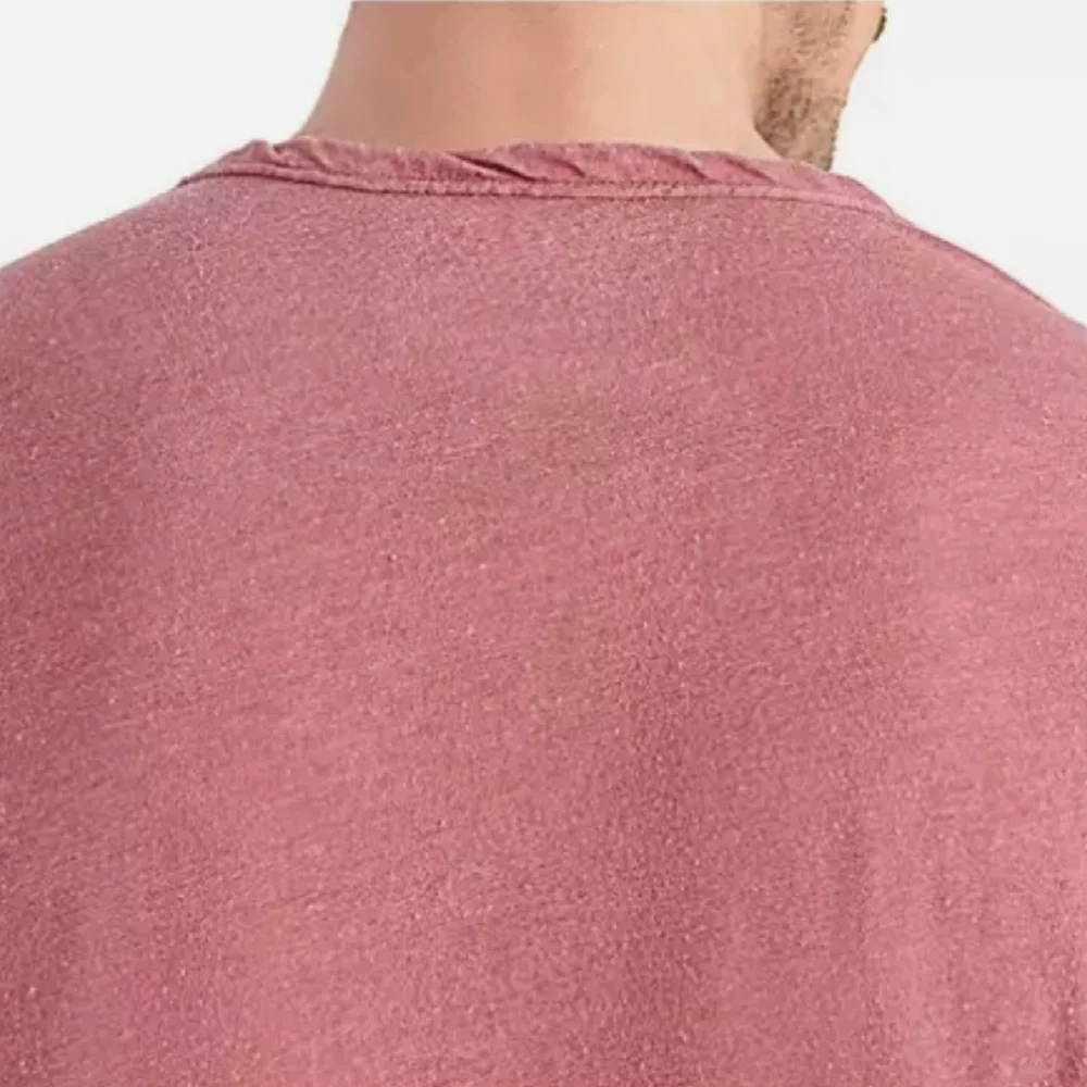 NWT Lucky Brand Men's Long Sleeve Triblend Notch Neck Henley with button closur - Picture 4 of 15